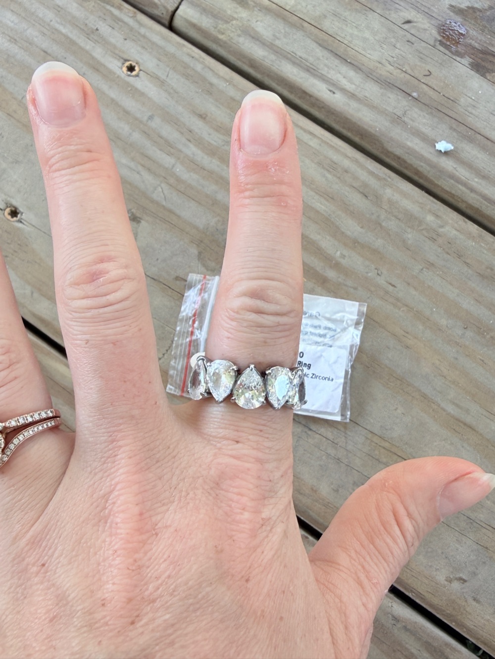 The Roslyn Ring, BP - Pear-Cut CZ
